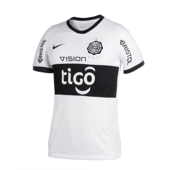 CAMISETA W NIKE OLIMPIA 2023 OFICIAL HM BLANCO NEGRO. sallustro .py